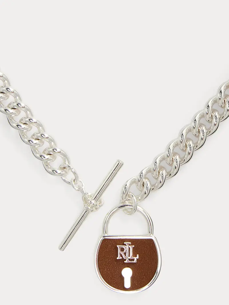 Collana marrone / argento miniatura 2