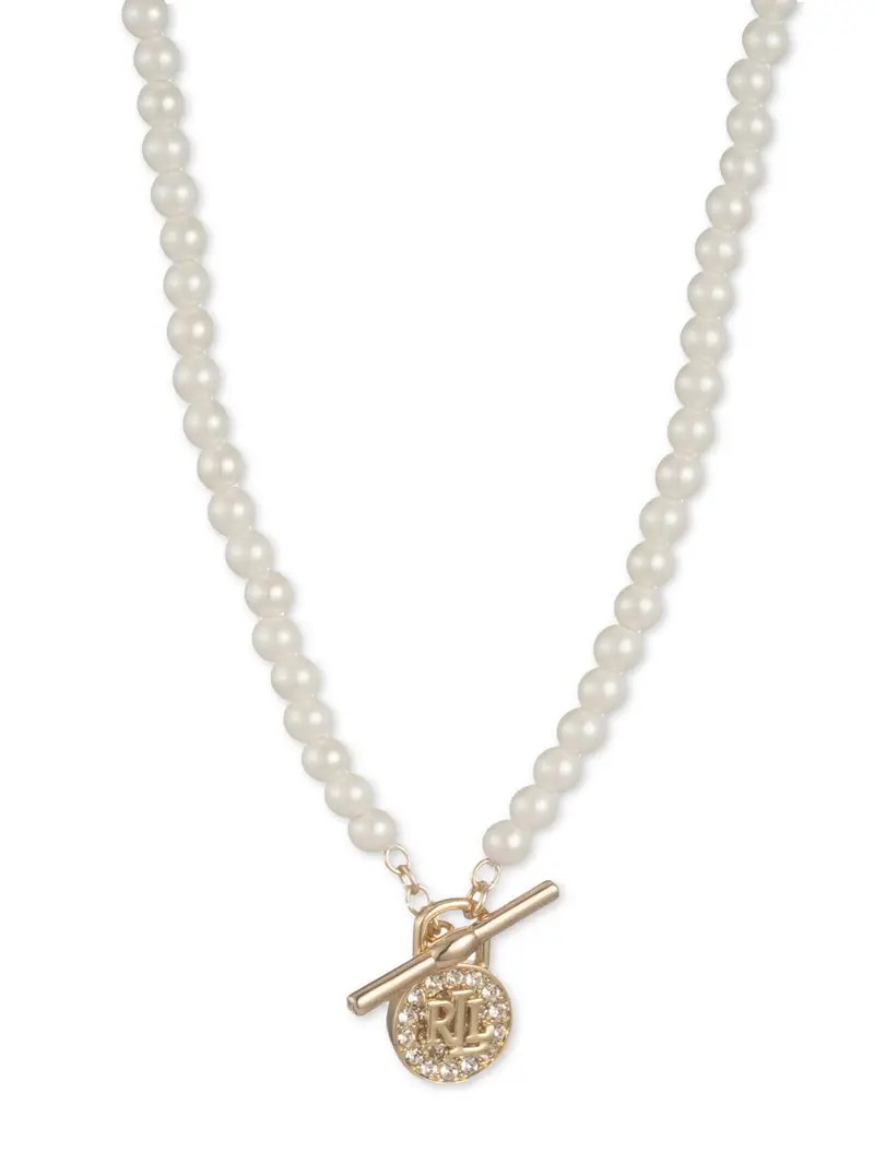 Lauren Ralph Lauren Collana  oro / argento / bianco perla
