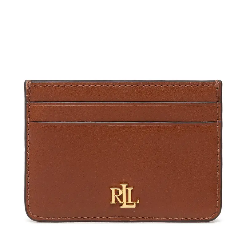 Custodie per carte di credito Lauren Ralph Lauren Slim Card 432876732002 Marrone