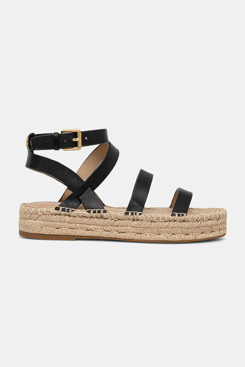 espadrillas in pelle Polly Gldtr colore nero 802961839002 miniatura 2