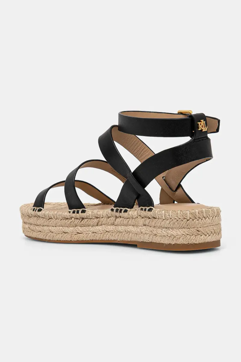 espadrillas in pelle Polly Gldtr colore nero 802961839002 miniatura 3