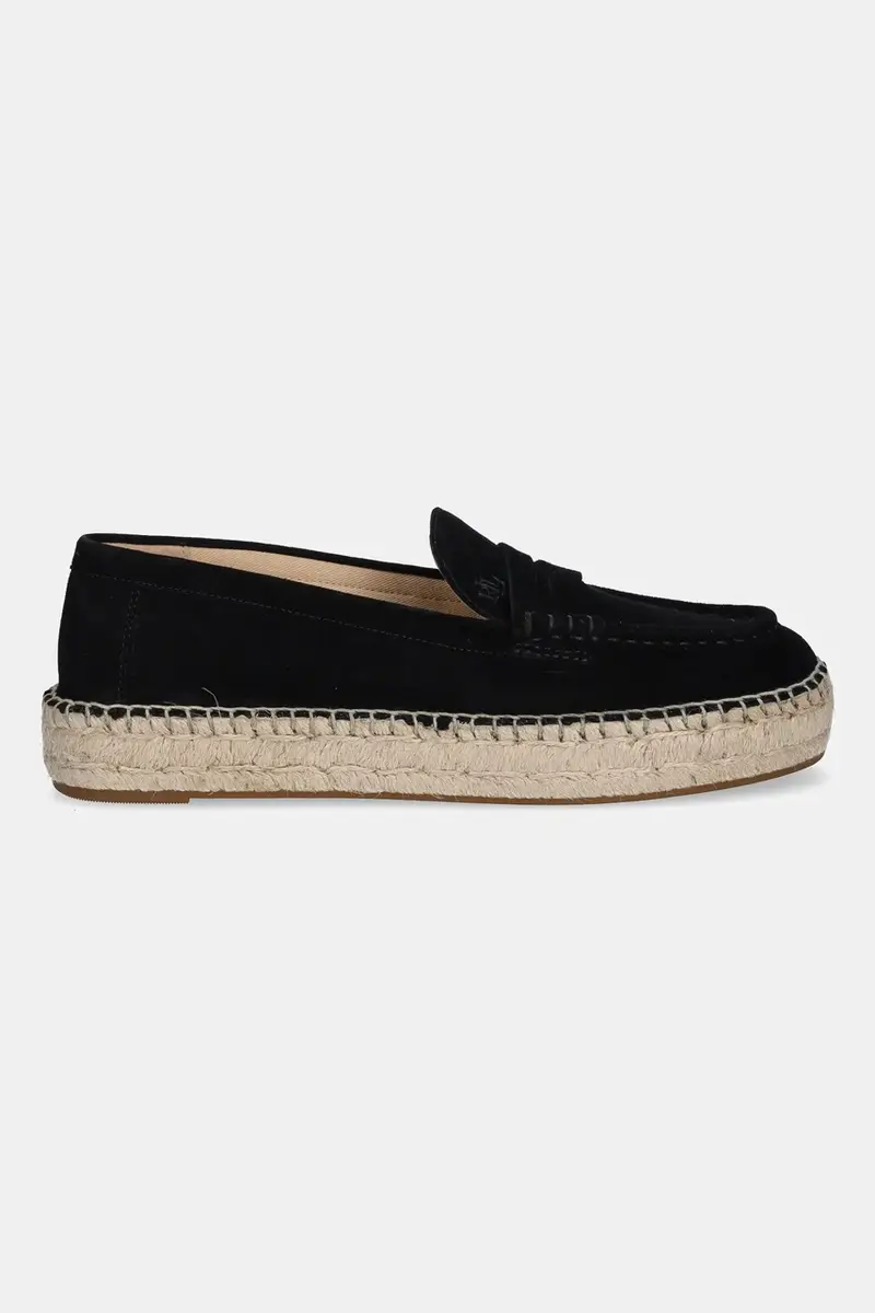 espadrillas in pelle scamosciata Luize Loafer colore nero 802953958003 miniatura 2