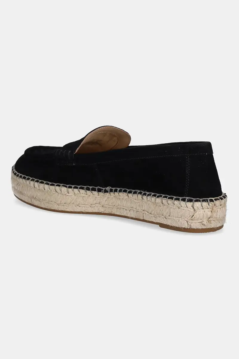 espadrillas in pelle scamosciata Luize Loafer colore nero 802953958003 miniatura 3