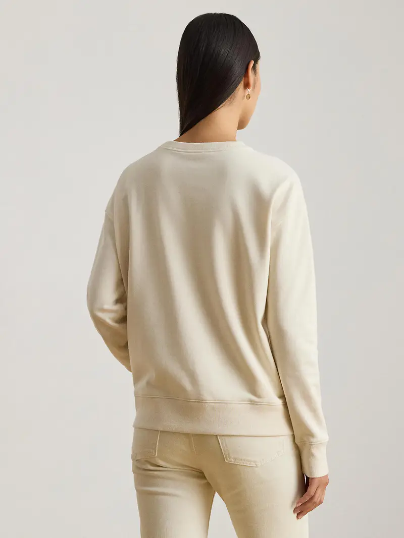 Felpa crema / navy miniatura 3