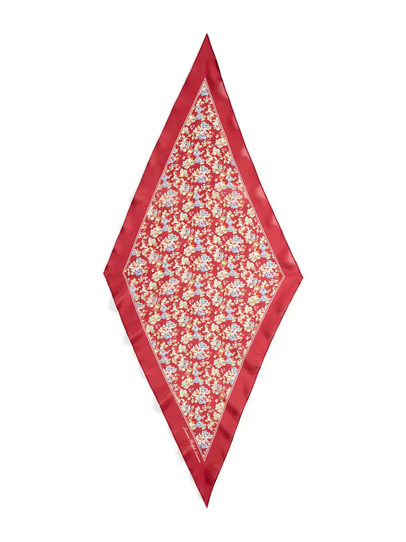 Foulard blu / verde pastello / arancione / rosso