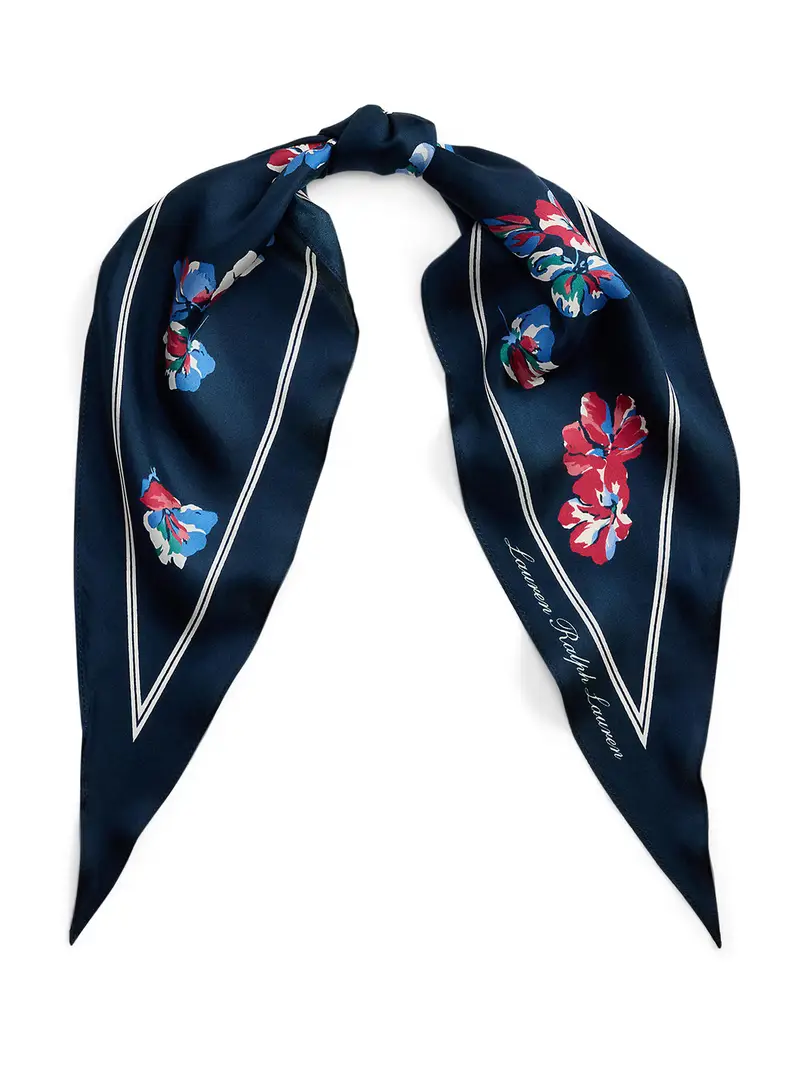 Foulard écru / navy / blu reale / rosso Écru miniatura 2