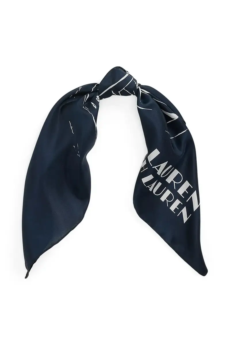 foulard in seta donna colore blu navy 454980724 miniatura 2