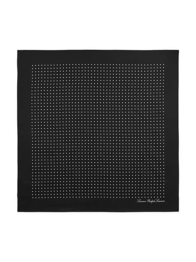 Foulard nero / offwhite miniatura 2