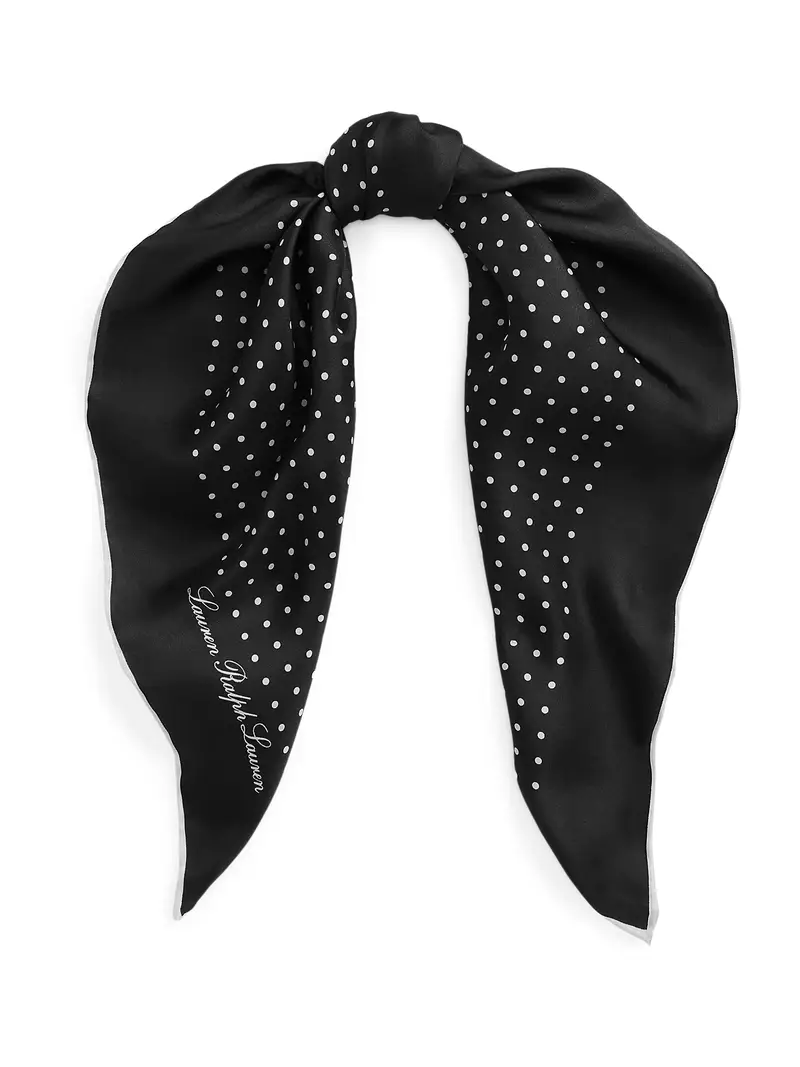 Foulard nero / offwhite