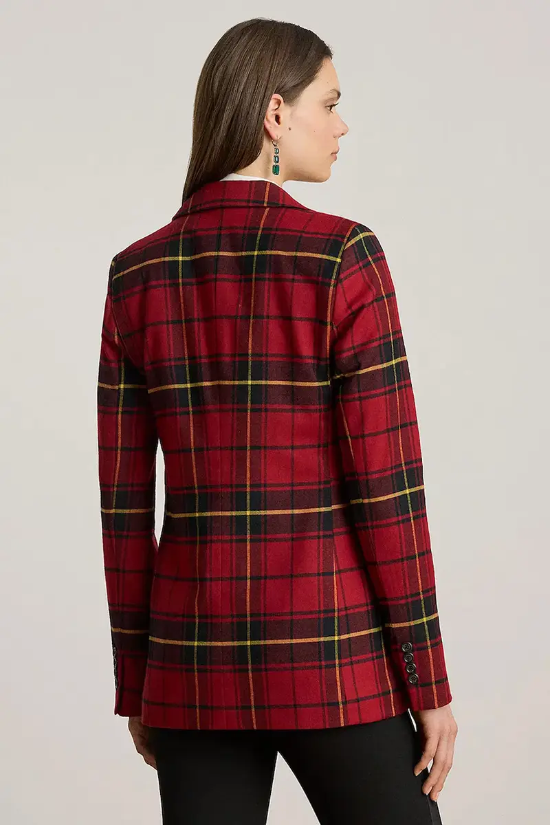 giacca con lana Rosso miniatura 2