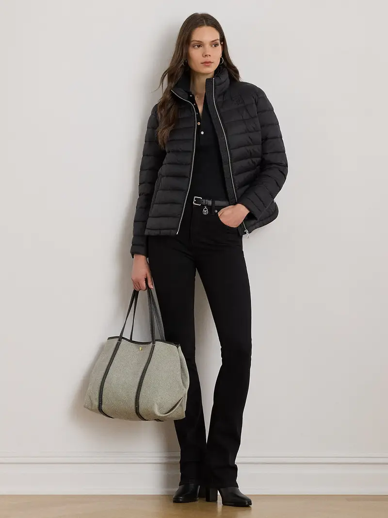 Lauren Ralph Lauren Giacca di mezza stagione nero miniatura 3