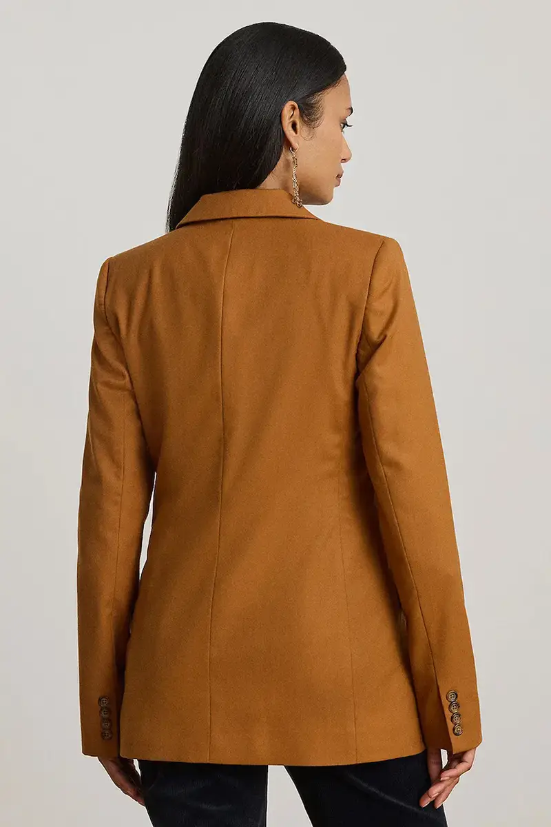 giacca in lana colore marrone 200P03863 miniatura 2