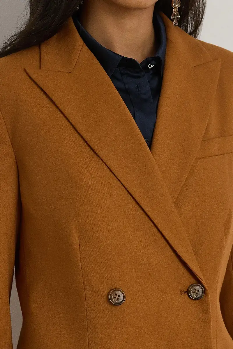 giacca in lana colore marrone 200P03863 miniatura 4