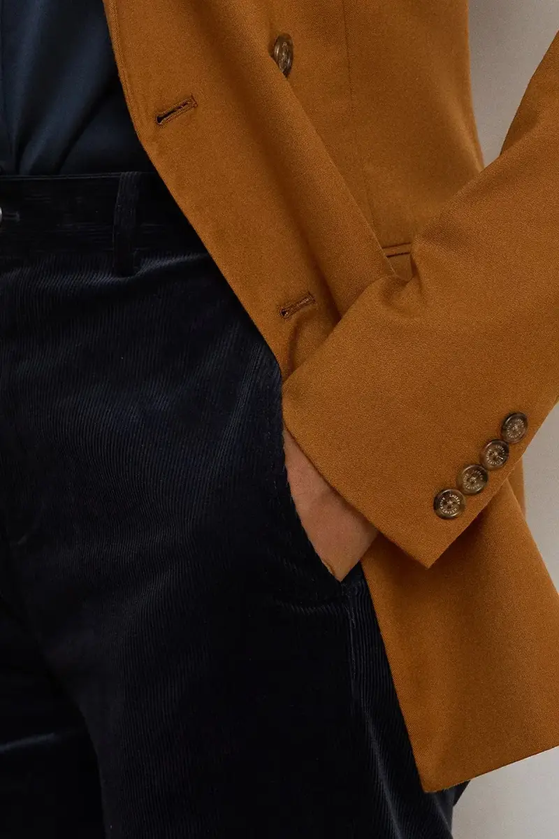 giacca in lana colore marrone 200P03863 miniatura 5