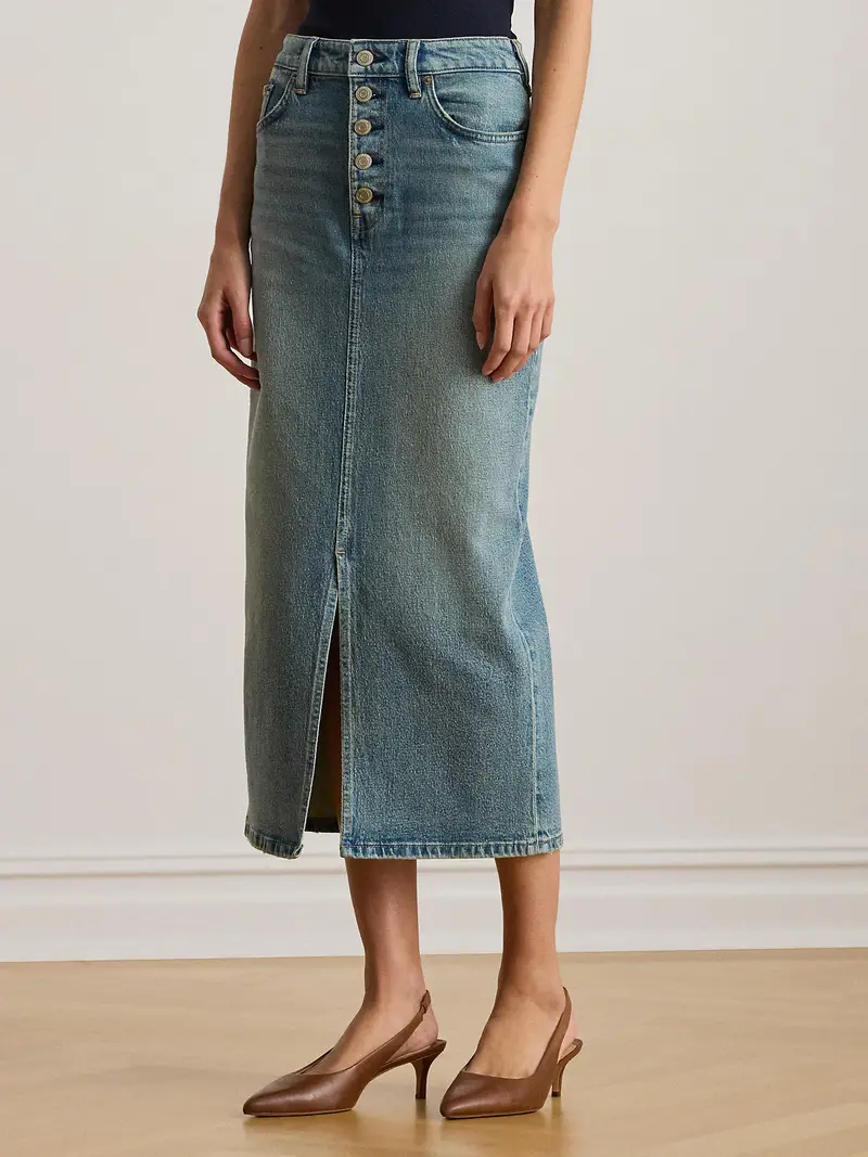 Gonna blu chiaro miniatura 2