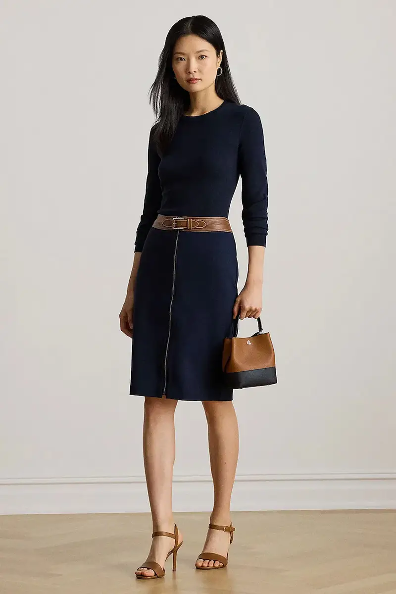 gonna colore blu navy 200980024