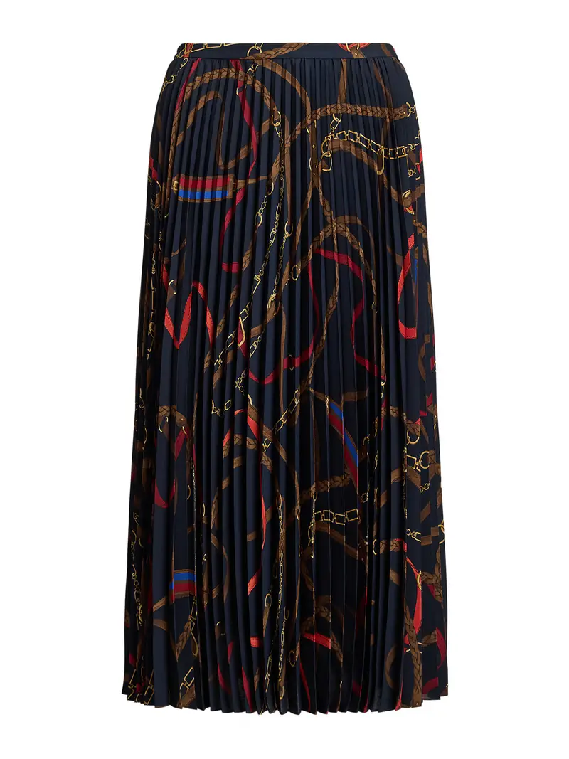 Gonna navy / blu reale / cioccolato / rosso