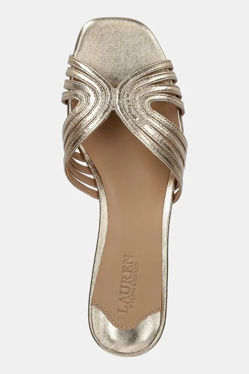 infradito in pelle Fay Mtstrp donna colore oro 802966855001 miniatura 4