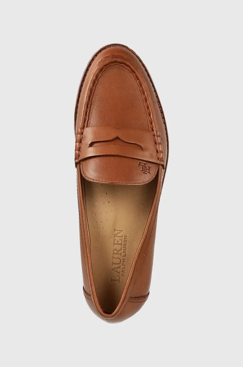 Lauren Ralph Lauren Mocassini Donna Marrone 3138062 miniatura 4