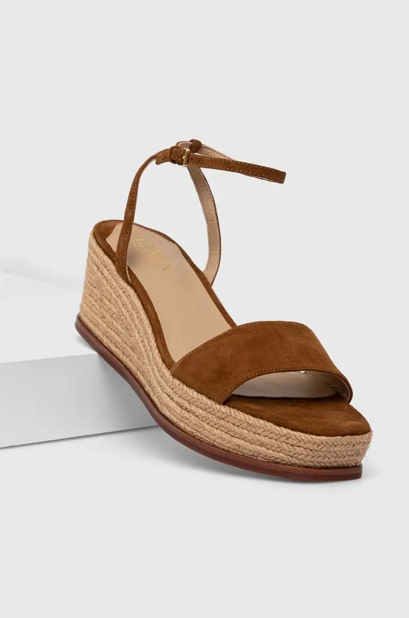 Lauren Ralph sandali in camoscio Leona colore beige 802920421002 802920421001 miniatura 2