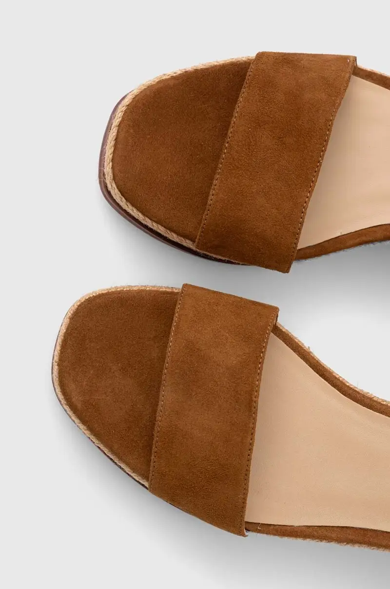 Lauren Ralph sandali in camoscio Leona colore beige 802920421002 802920421001 miniatura 5