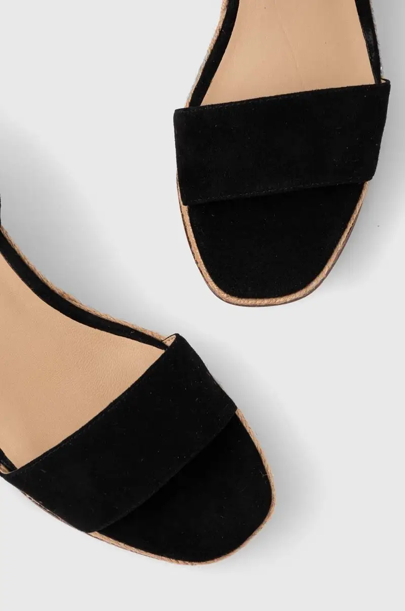 Lauren Ralph sandali in camoscio Leona colore nero 802920421001 802920416003 miniatura 4