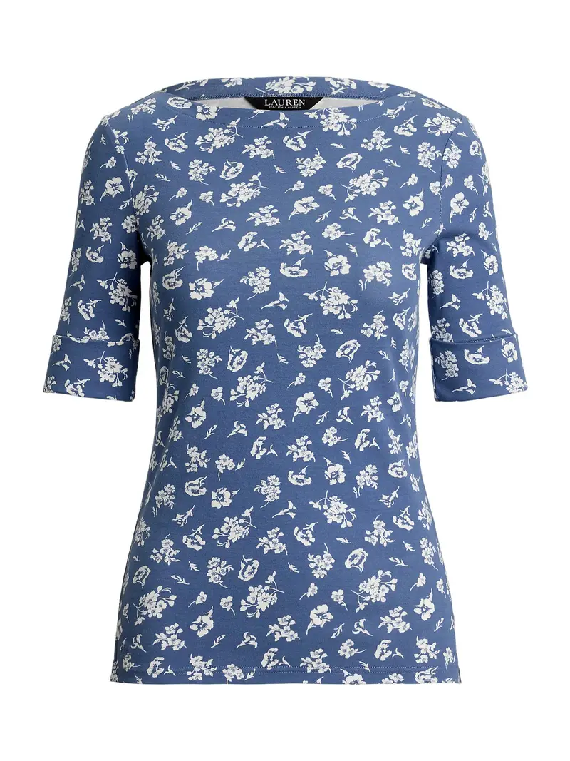 Lauren Ralph Lauren Maglietta  blu / bianco