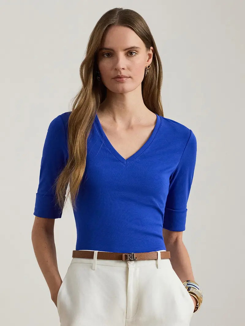 Maglietta blu reale miniatura 2