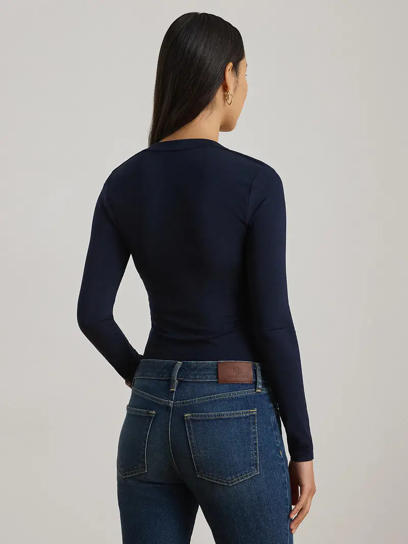 Maglietta blu scuro miniatura 3