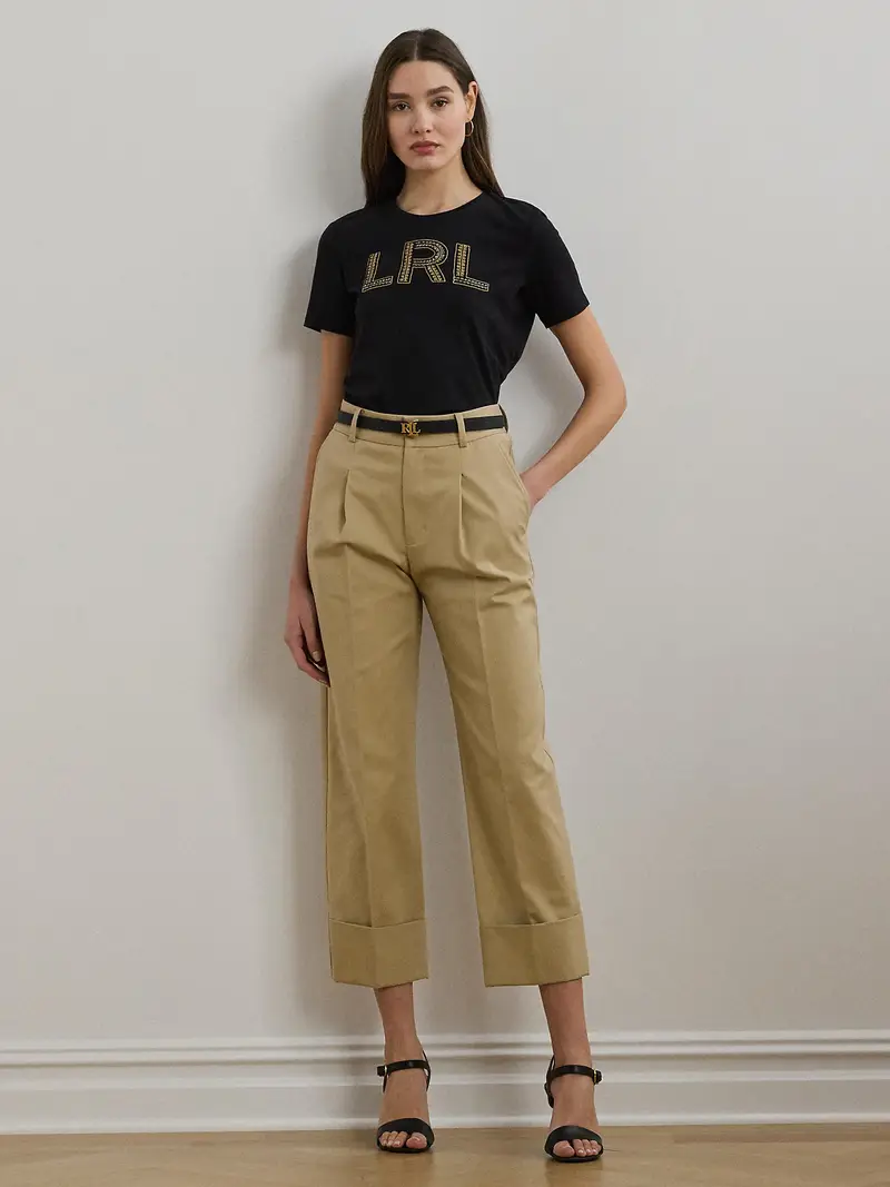 Lauren Ralph Lauren Maglietta giallo / nero / bianco miniatura 3