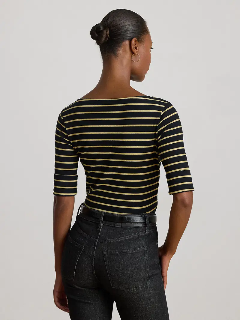 Maglietta 'JUDY' oro / nero miniatura 3