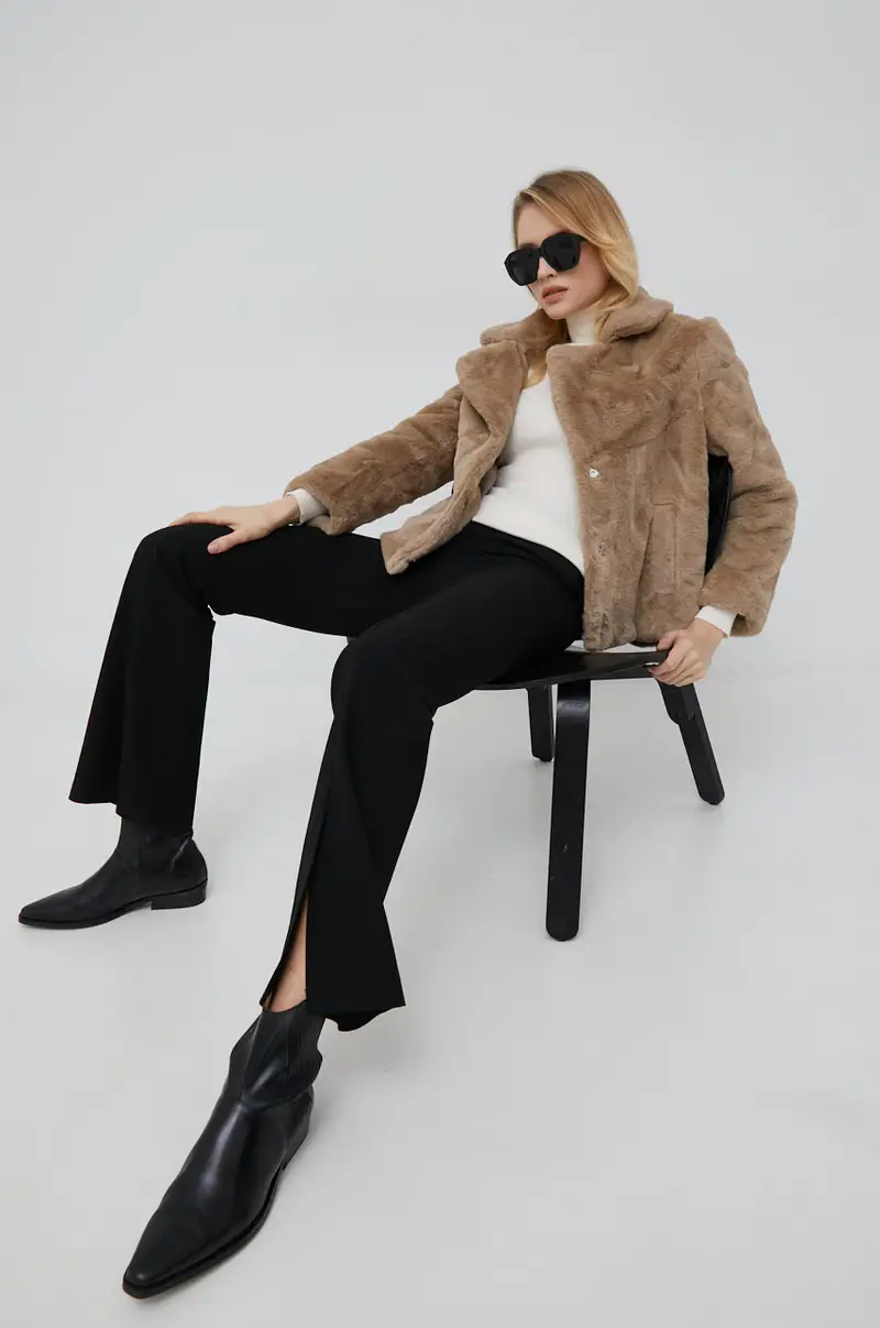 maglione donna Beige miniatura 2