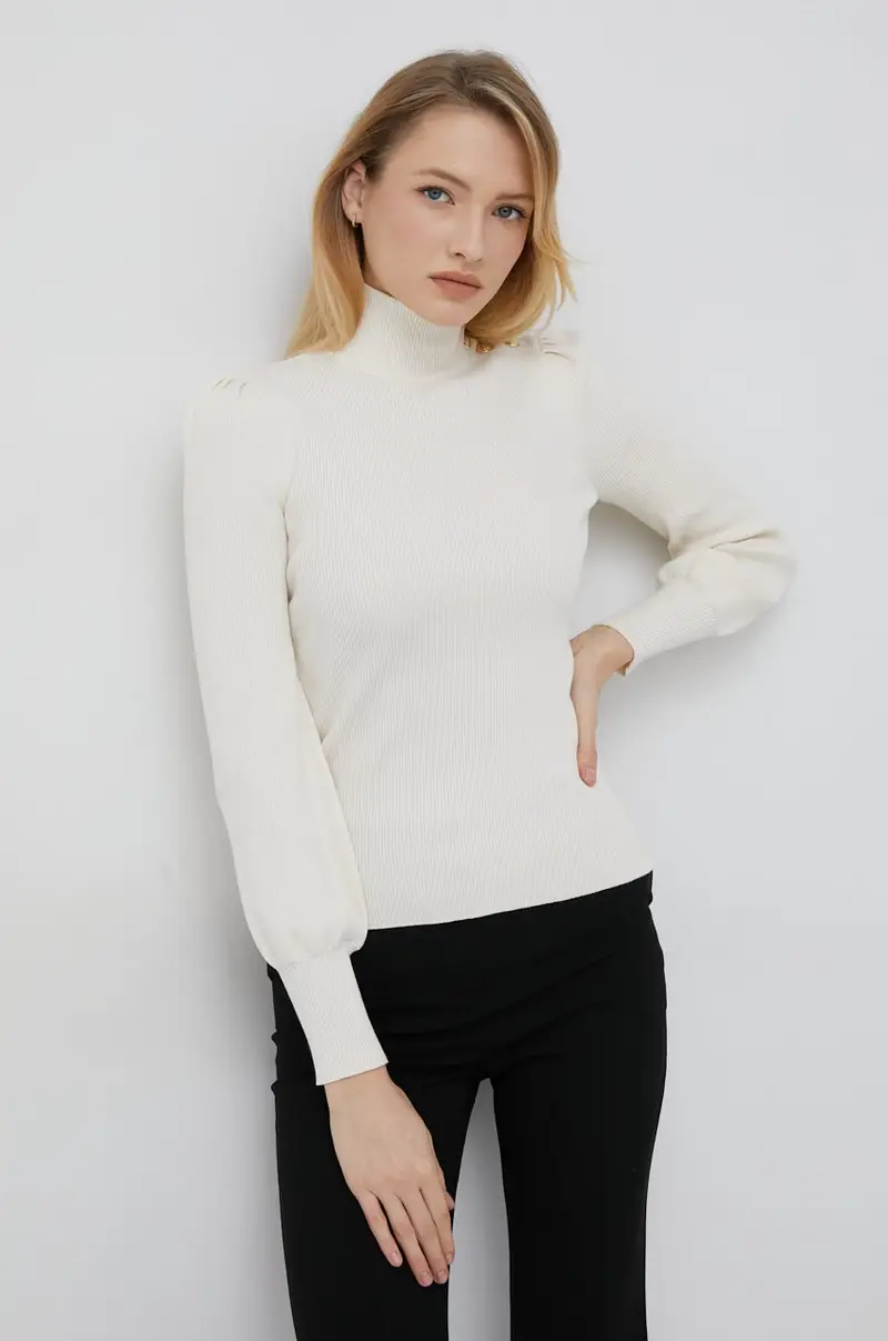 maglione donna Beige miniatura 4