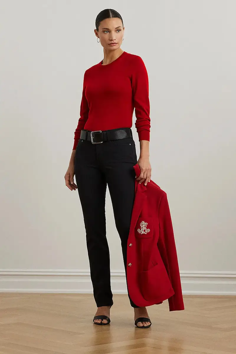 maglione donna colore arancione 200919114 Rosso miniatura 3