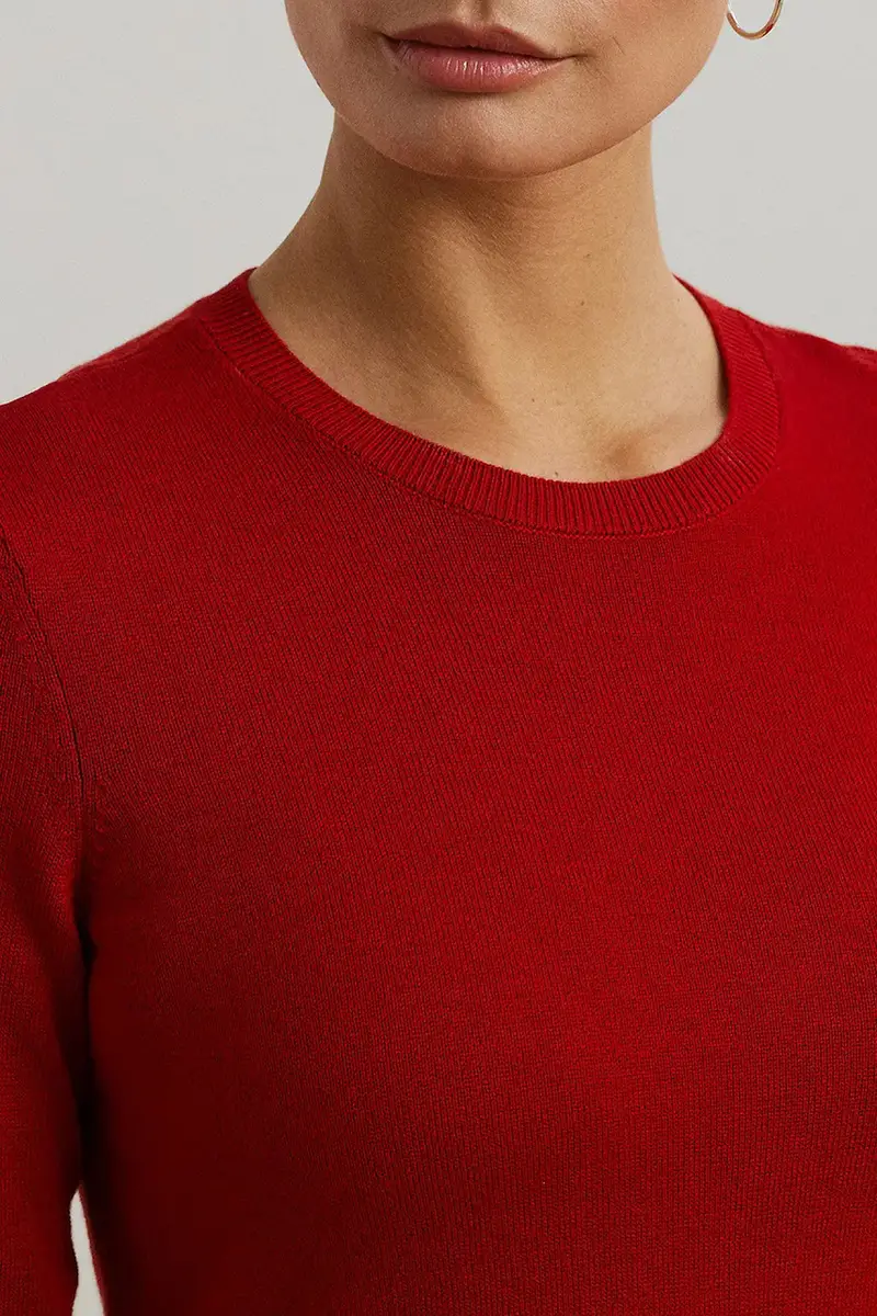 maglione donna colore arancione 200919114 Rosso miniatura 4