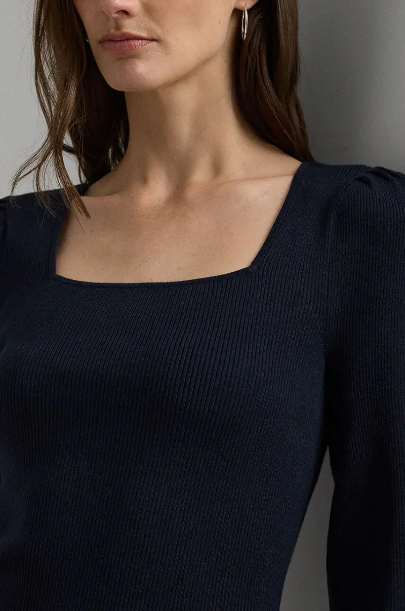 maglione donna colore blu navy 200940592 miniatura 4