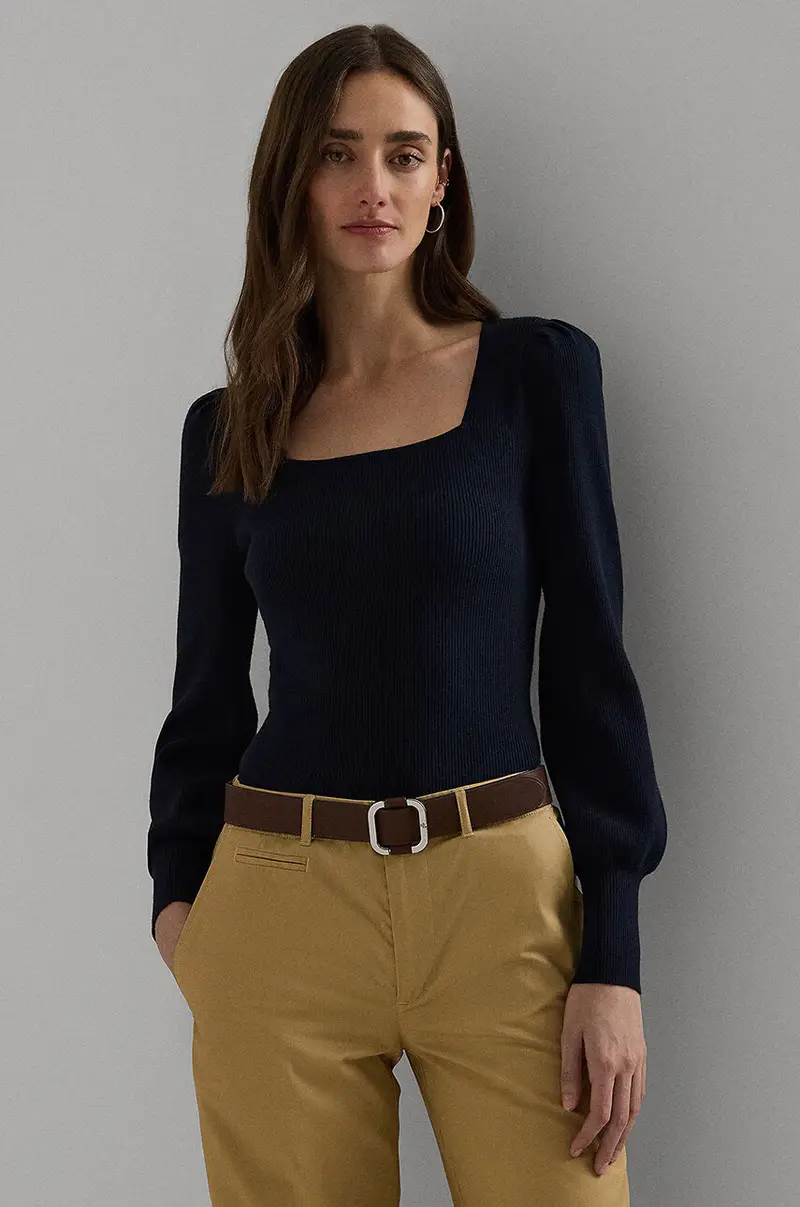 maglione donna colore blu navy 200940592