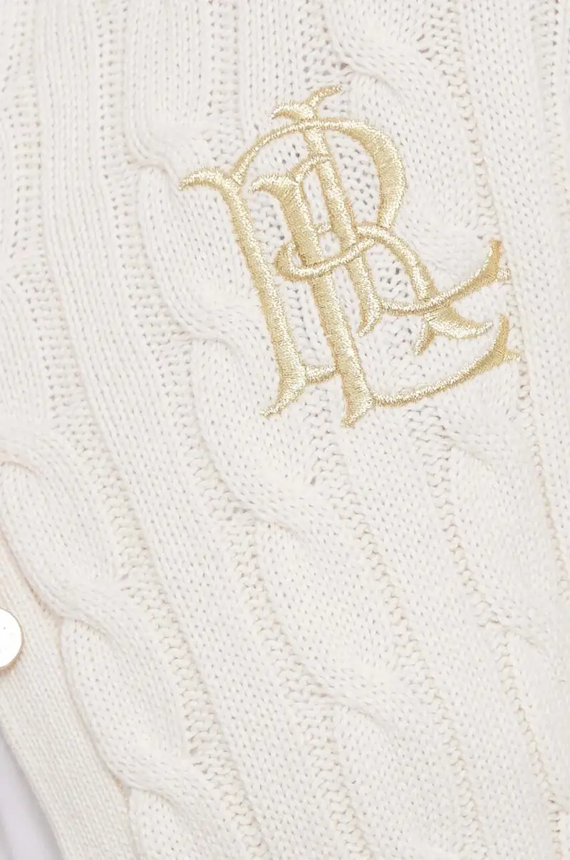 maglione in cotone colore beige miniatura 5