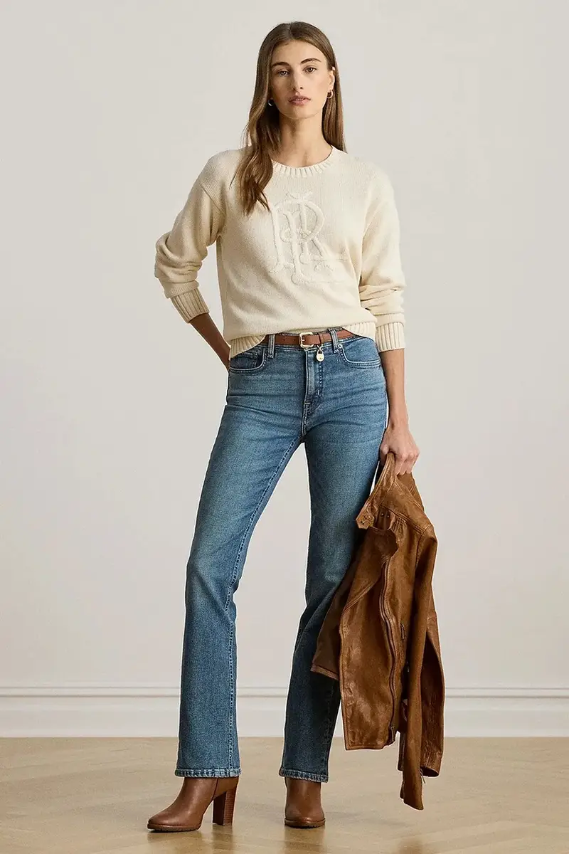 maglione in cotone donna colore beige 200979653 miniatura 3