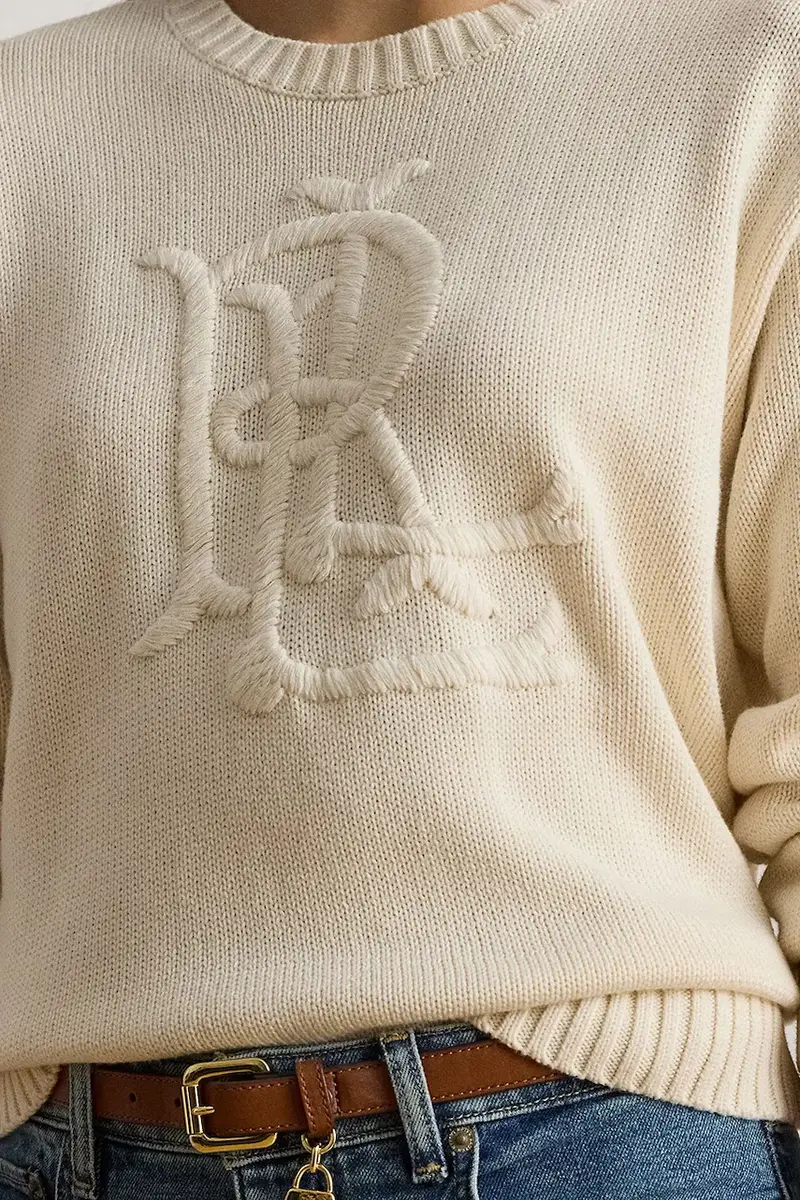 maglione in cotone donna colore beige 200979653 miniatura 4