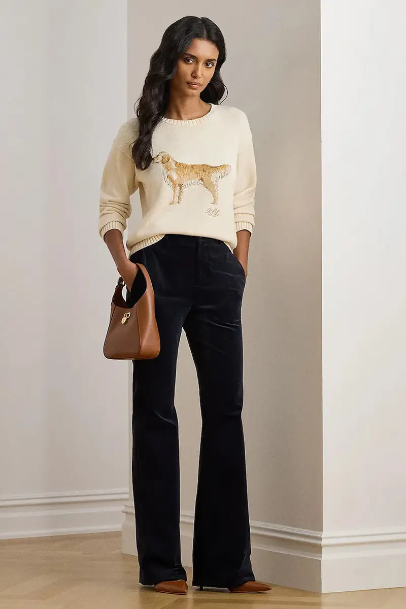 maglione in cotone donna colore beige 200P02074 miniatura 3