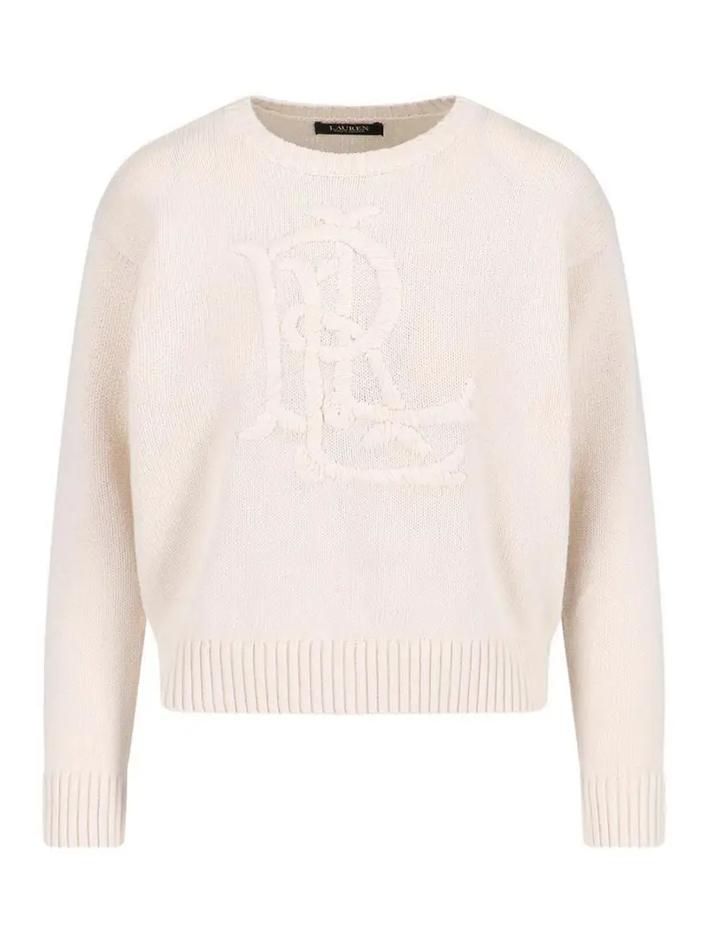 Maglione Logo Bianco