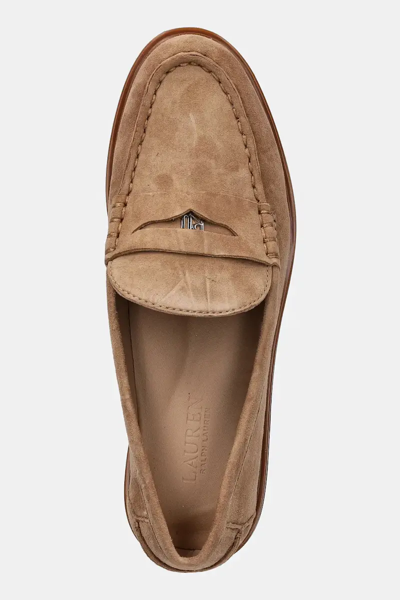 Lauren Ralph Lauren Mocassini Donna Beige 3242524 miniatura 4