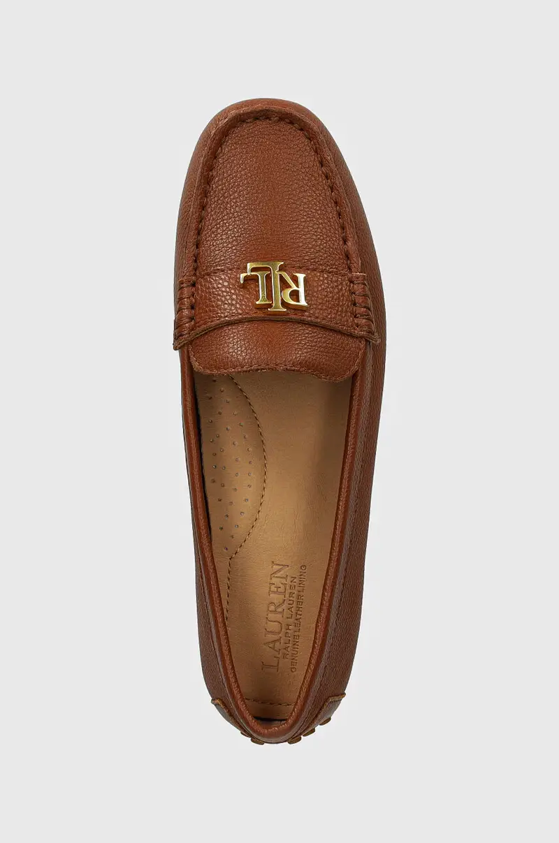 Lauren Ralph Lauren Mocassini Donna Marrone 3325500 miniatura 4
