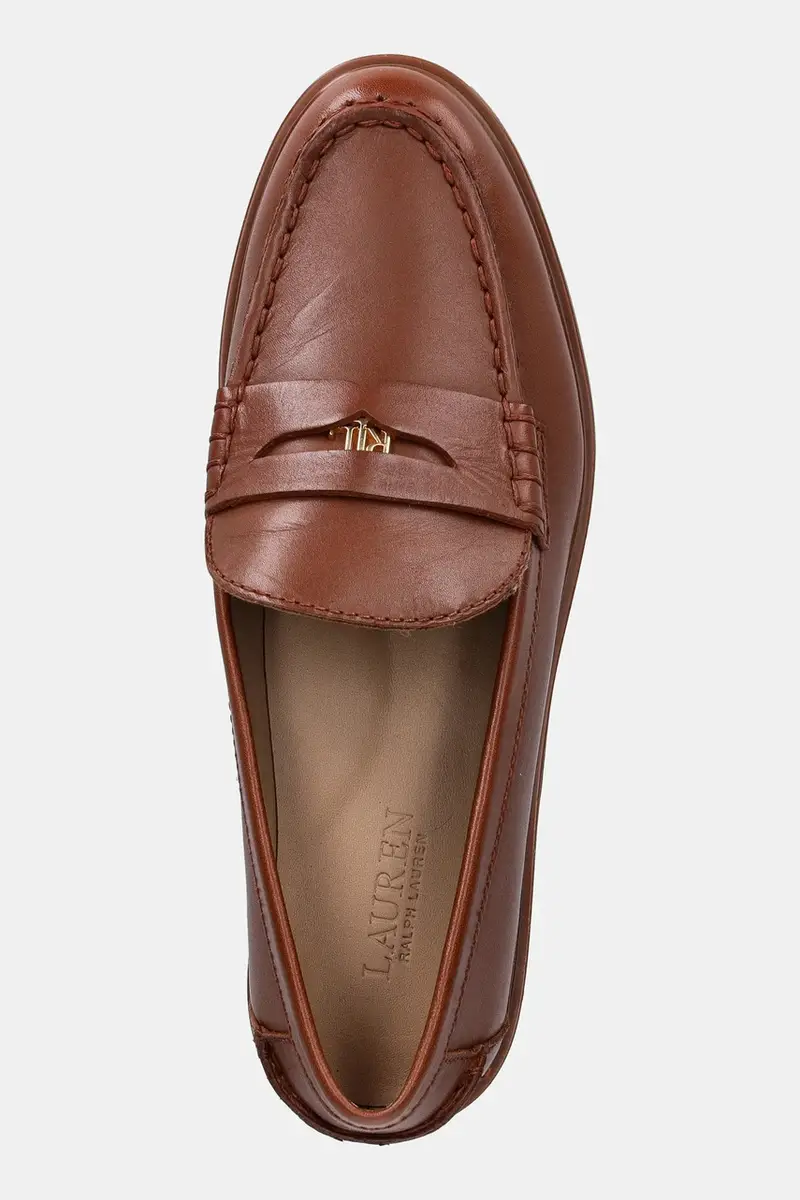 Lauren Ralph Lauren Mocassini Donna Marrone 3250304 miniatura 4