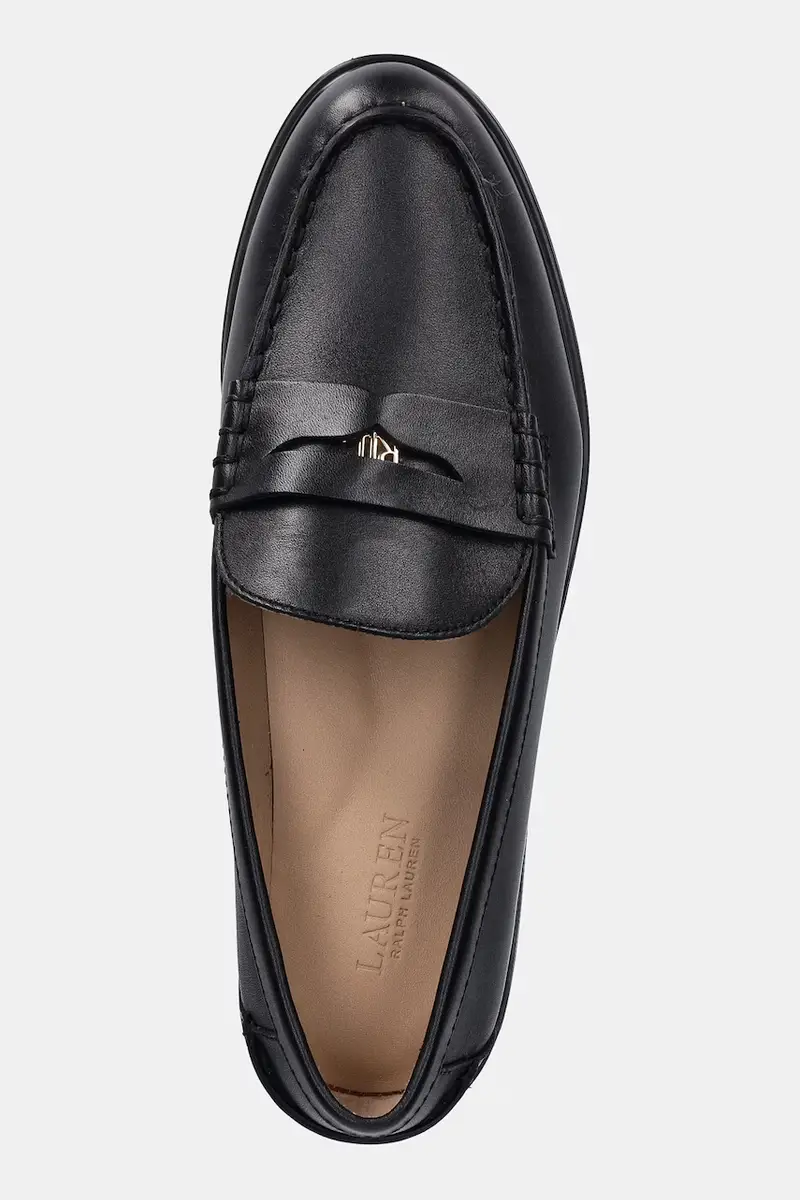 Lauren Ralph Lauren Mocassini Donna Nero 3264400 miniatura 4