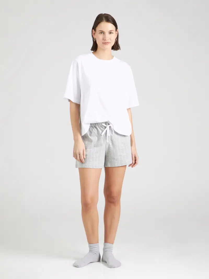 Lauren Ralph Lauren Pantaloncini da pigiama grigio sfumato / bianco miniatura 3
