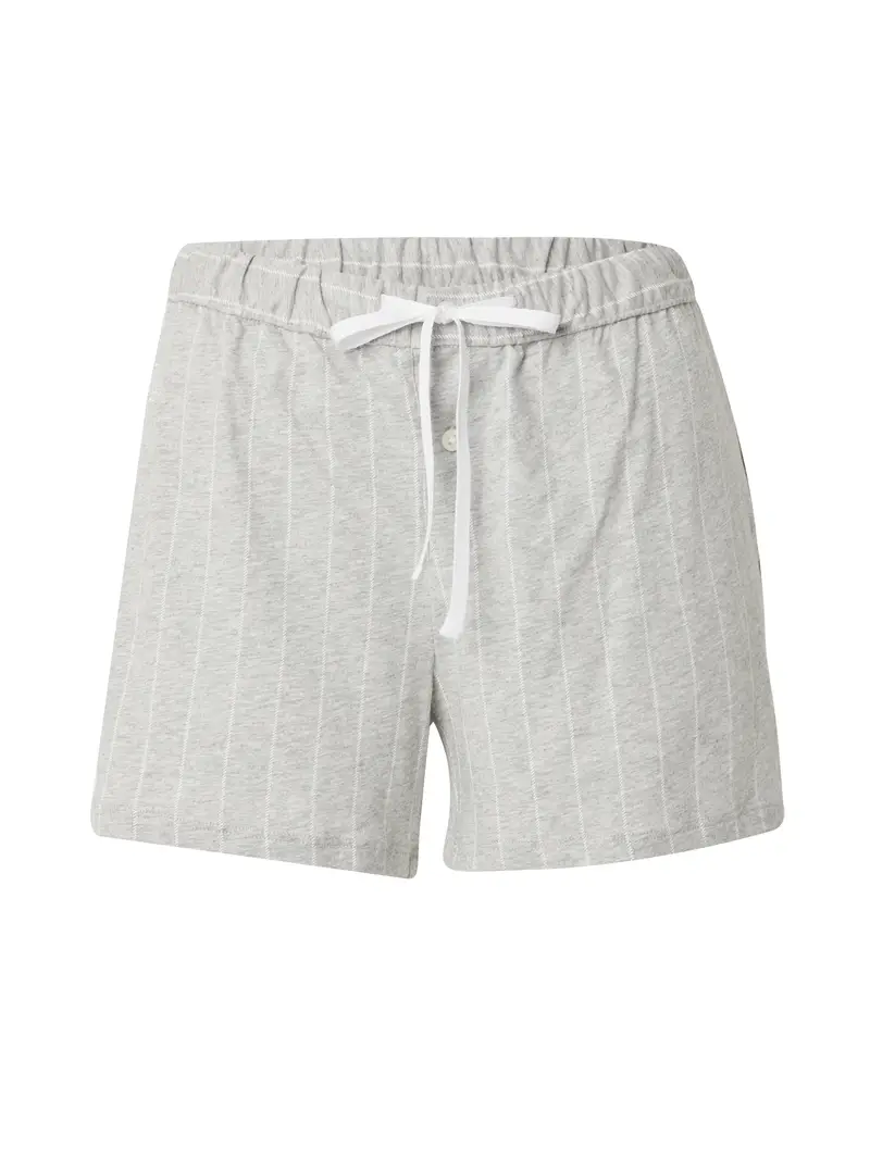 Pantaloncini da pigiama grigio sfumato / bianco