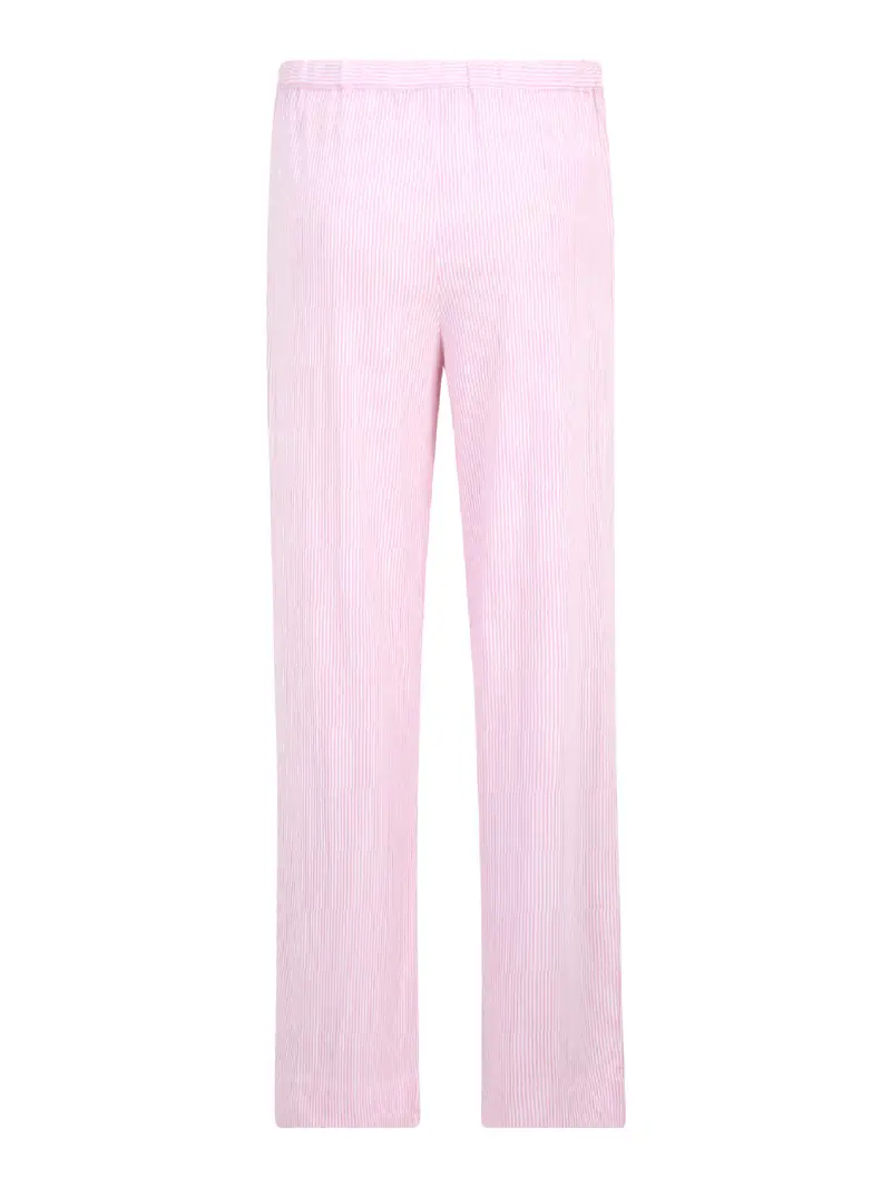 Pantaloncini da pigiama rosa / bianco miniatura 2