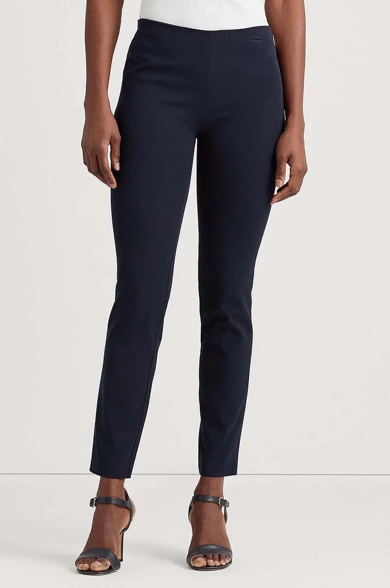 pantaloni donna Blu navy miniatura 2